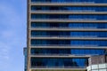 Downtown Vancouver - modern building details - glass, concrete and metal Royalty Free Stock Photo