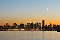 Downtown vancouver night scene Royalty Free Stock Photo