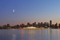 Downtown vancouver night scene Royalty Free Stock Photo