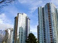 Downtown Vancouver Towers Royalty Free Stock Photo