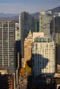 Downtown Vancouver Towers in Sunshine Royalty Free Stock Photo