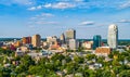 Downtown Winston-Salem, North Carolina NC Skyline Panorama Royalty Free Stock Photo