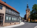 Downtown of Zella-Mehlis in Thuringia Germany Royalty Free Stock Photo