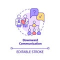 Downward communication concept icon Royalty Free Stock Photo