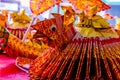 Dowry ceremony at Chinese Hungry Ghost festival (Por Tor) at old