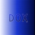 Dox graphic blue