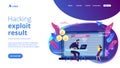 Doxing concept landing page.