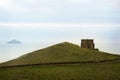 Doyden Castle where Mrs. Tishell kidnapped Doc Martin`s baby in t.v. show in Cornwall, England. Royalty Free Stock Photo