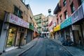 Doyers Street in Chinatown, Manhattan, New York Royalty Free Stock Photo