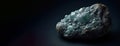 Doyleite is a rare precious natural stone on a black background. AI generated. Header banner mockup with space. Royalty Free Stock Photo
