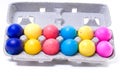 A Dozen Colorful Mexican Confetti Eggs Royalty Free Stock Photo
