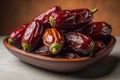 a dozen dates are on the table. ai generative