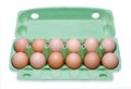 Dozen eggs in a box