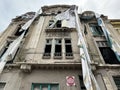 Dozens of buildings in Constanta Romania nowadays have a red dot which means high risk of collapse