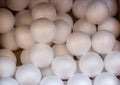 Dozens of styrofoam balls