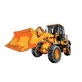 dozer heavy equipment vector