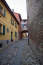 20.01.18 Dozza, Italy. The Italian town with colorful painted streets