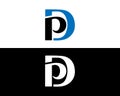 DP And PD letter minimalist logo