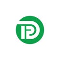 dp or tdp letter  icon illustration vector design concept Royalty Free Stock Photo