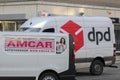 DPD And Amcar Van At Amterdam The Netherlands 16-12-2020 Royalty Free Stock Photo