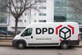 DPD courier van Royalty Free Stock Photo