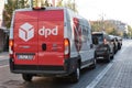 DPD delivery van, VIlnius Royalty Free Stock Photo