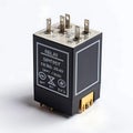 DPDT Relay isolated on a white background Royalty Free Stock Photo