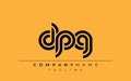 DPG Creative Unique Modern Letter Logo Design Royalty Free Stock Photo