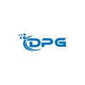 DPG letter logo design on white  background. DPG creative initials letter logo concept. DPG letter design Royalty Free Stock Photo
