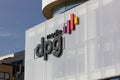 DPG Media logo sign. DPG Media is a Belgian media group that is also active in the Netherlands and Denmark.