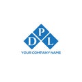 DPL letter logo design on white background. DPL creative initials letter logo concept. DPL letter design