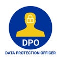 DPO, data protection officer Royalty Free Stock Photo