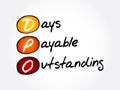 DPO - Days Payable Outstanding acronym