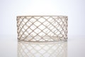 3dprinted metallic lattice on a white background Royalty Free Stock Photo