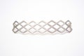 3dprinted metallic lattice on a white background Royalty Free Stock Photo