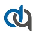 dq letter link logo template Royalty Free Stock Photo