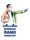 Dr Bhimrao Ramji Ambedkar for Ambedkar Jayanti celebration