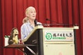 Dr. Jane Goodall, National Taitung University, Rep Royalty Free Stock Photo