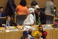 Dr. Nkosazana Dlamini-Zuma greets the Prime minister of Ethopia