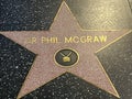 Dr Phil McGraw star at the Hollywood Walk of Fame in Hollywood in California Royalty Free Stock Photo