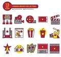 15 set cinema movie icon collection