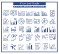 Chart and graph icon collection