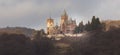 drachenburg castle bonn germany in the winter