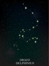 Draco and Delphinius constellation