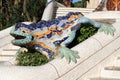 Dracon-lizard - Barcelona's symbol in Guell park. Royalty Free Stock Photo