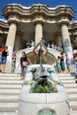 Dracon-lizard - Barcelona's symbol in Guell park Royalty Free Stock Photo