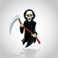 Funny grim for halloween, spooky character of death, Royalty Free Stock Photo