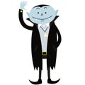 Dracula cartoon halloween character