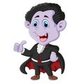 Dracula cartoon thumb up