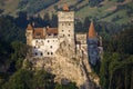 Dracula Castle in Bran at sunrise Royalty Free Stock Photo